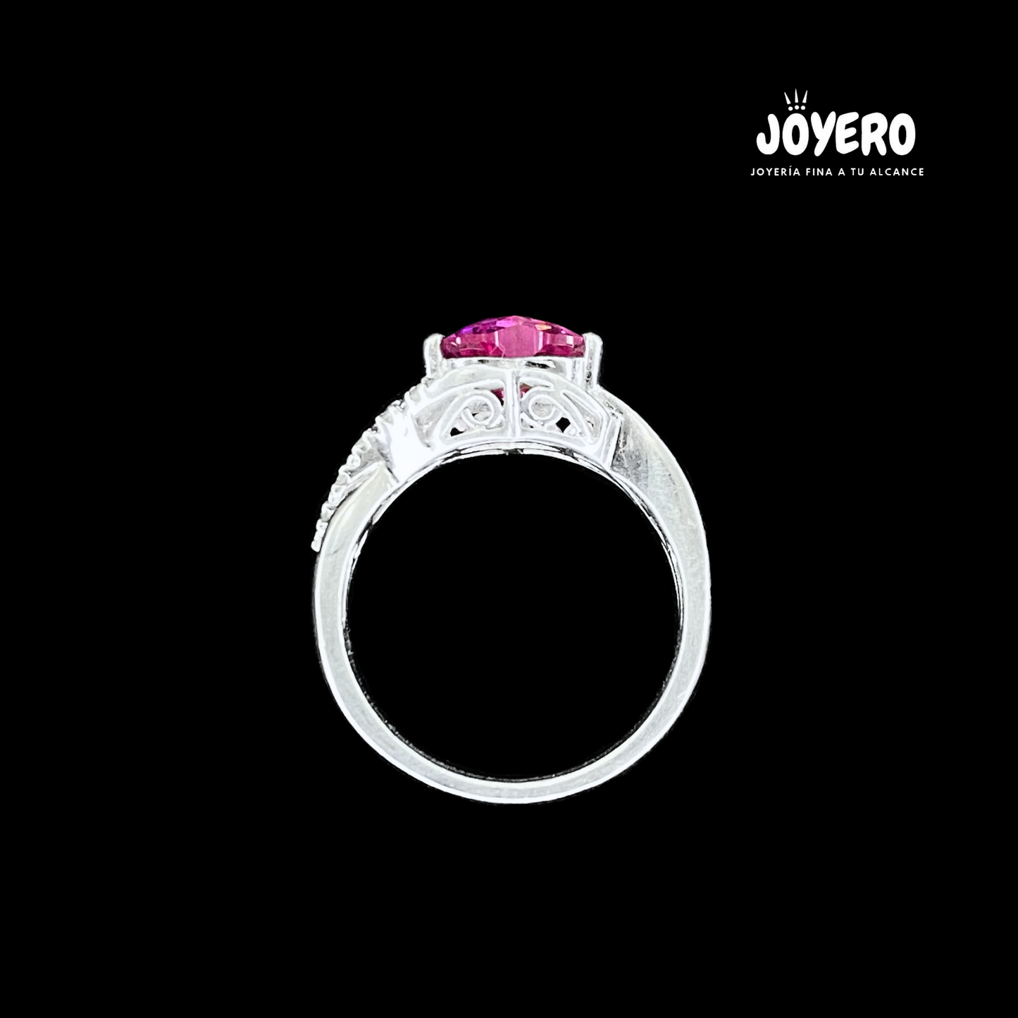 Anillo Corazón Radiante