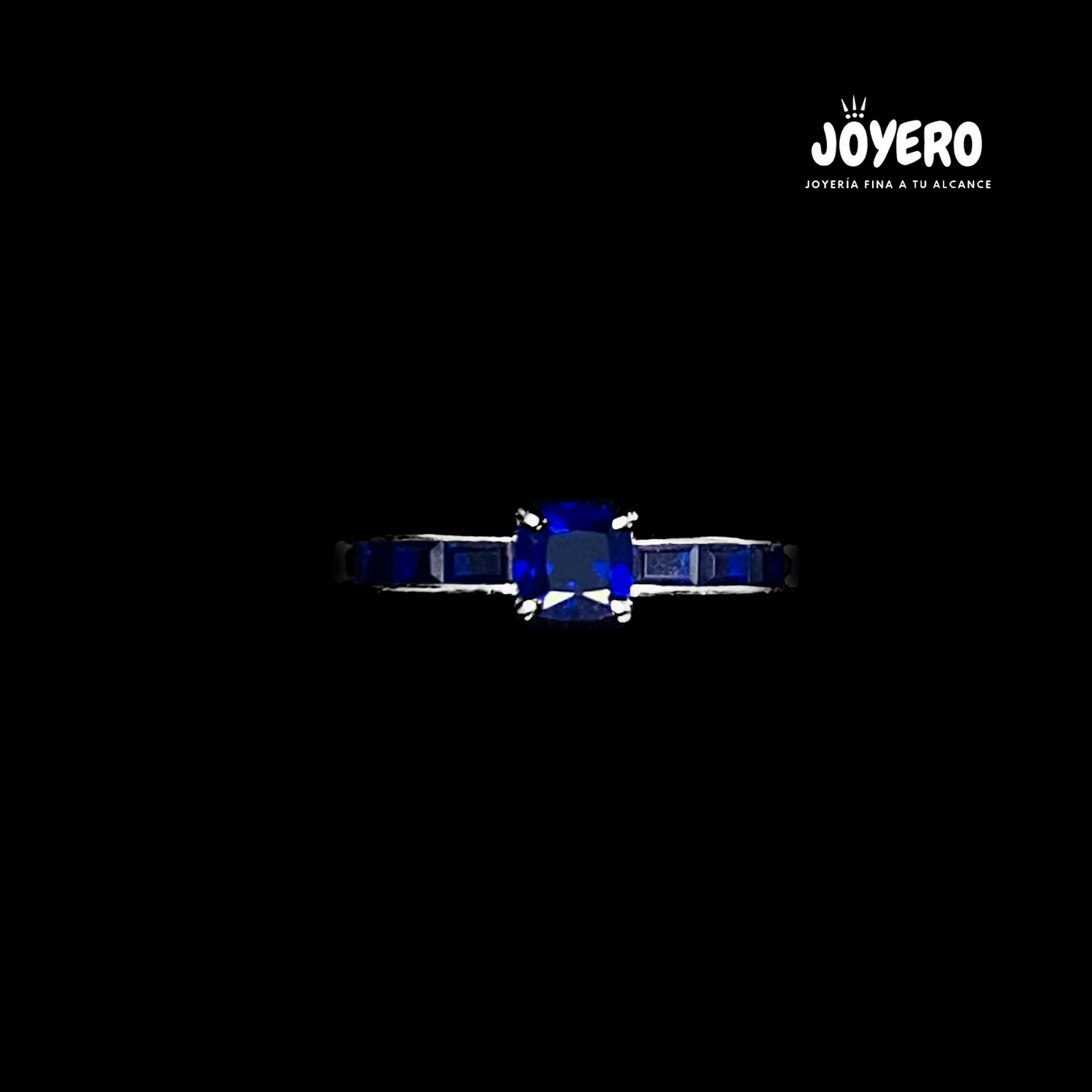 Anillo Eternidad Azul