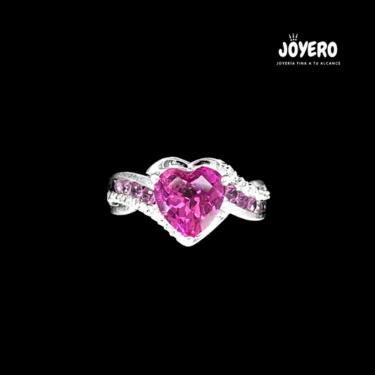 Anillo Corazón Radiante