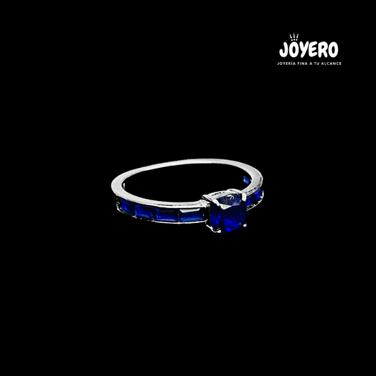 Anillo Eternidad Azul
